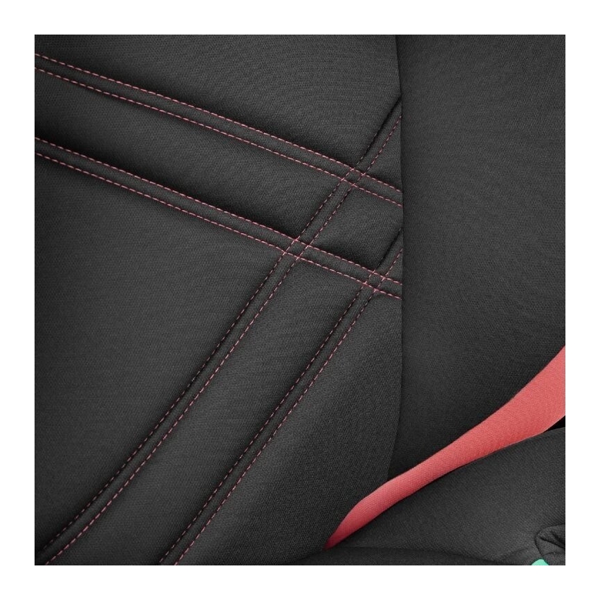 Lionelo - Vaikiška automobilinė kėdutė HUGO i-Size 100-150 cm juoda/rožinė