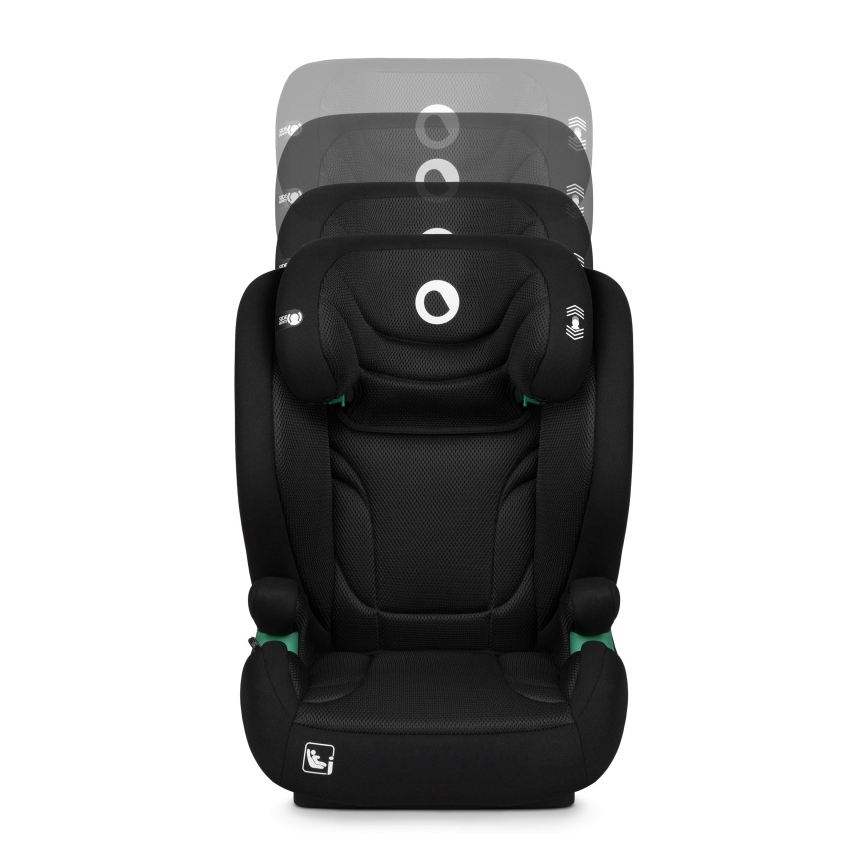 Lionelo - Vaikiška automobilinė kėdutė IGO i-Size 100-150 cm Juoda Carbon