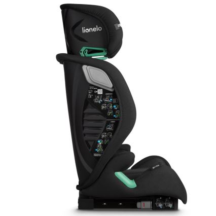 Lionelo - Vaikiška automobilinė kėdutė IGO i-Size 100-150 cm Juoda Carbon