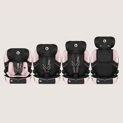 Lionelo - vaikiška automobilinė kėdutė LEVI FIX i-Size 76-150 cm Pink Baby