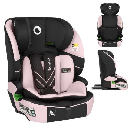 Lionelo - vaikiška automobilinė kėdutė LEVI FIX i-Size 76-150 cm Pink Baby