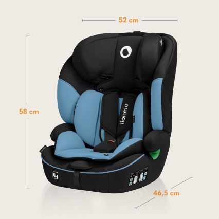 Lionelo - Vaikiška automobilinė kėdutė LEVI i-Size 76-150 cm kobalto mėlyna