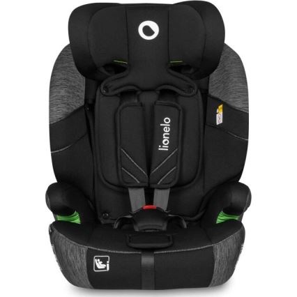 Lionelo - Vaikiška automobilinė kėdutė LEVI ONE i-Size 76-150 cm juoda/pilka