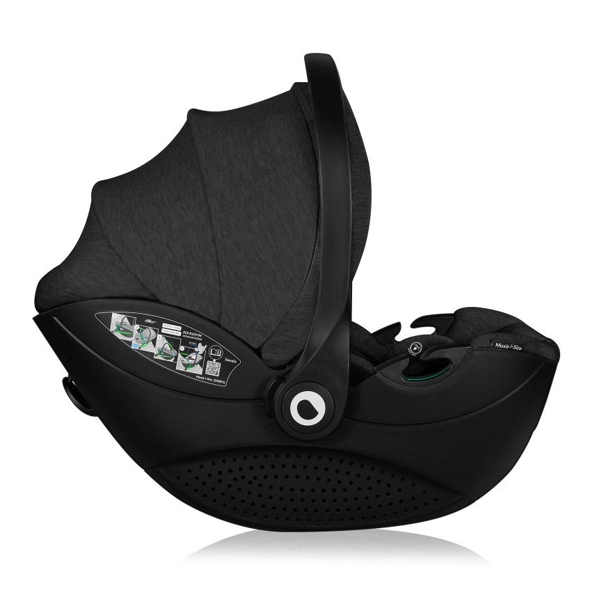 Lionelo - Vaikiška automobilinė kėdutė MOXIE i-Size 40-87 cm Juodas oniksas