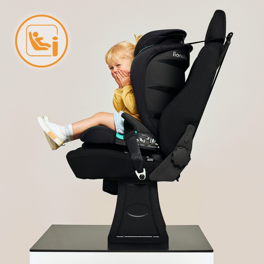 Lionelo - Vaikiška automobilinė kėdutė NEAL i-Size 100-150 cm Bordo