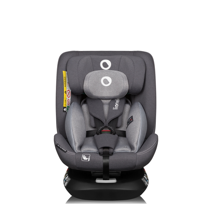 Lionelo - pasukama automobilinė kėdutė su baze BASTIAAN ONE i-Size 40-150 cm, pilka (Grey Stone)