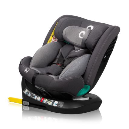Lionelo - pasukama automobilinė kėdutė su baze BASTIAAN ONE i-Size 40-150 cm, pilka (Grey Stone)