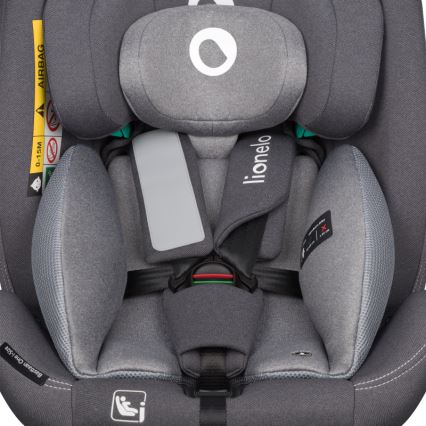 Lionelo - pasukama automobilinė kėdutė su baze BASTIAAN ONE i-Size 40-150 cm, pilka (Grey Stone)