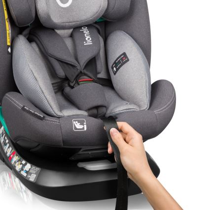 Lionelo - pasukama automobilinė kėdutė su baze BASTIAAN ONE i-Size 40-150 cm, pilka (Grey Stone)