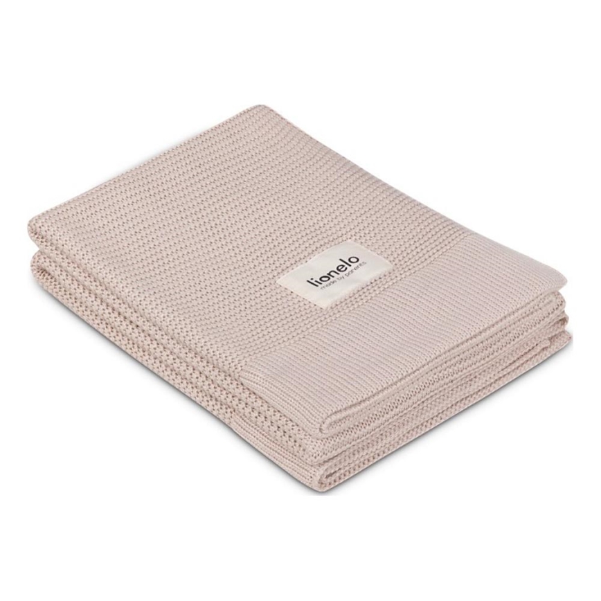 Lionelo - Vaikiška bambukinė antklodė BAMBOO BLANKET 75x100 cm smėlio spalvos