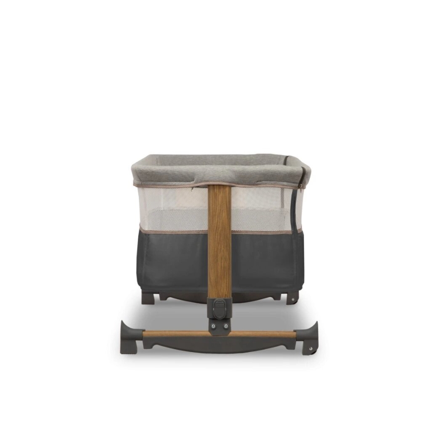 Lionelo - vaikiška lovelė LEONIE 3in1, pilka/juoda