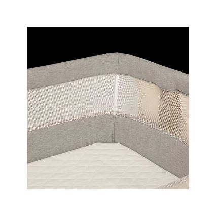 Lionelo - vaikiška lovelė LEONIE 3in1, pilka/juoda