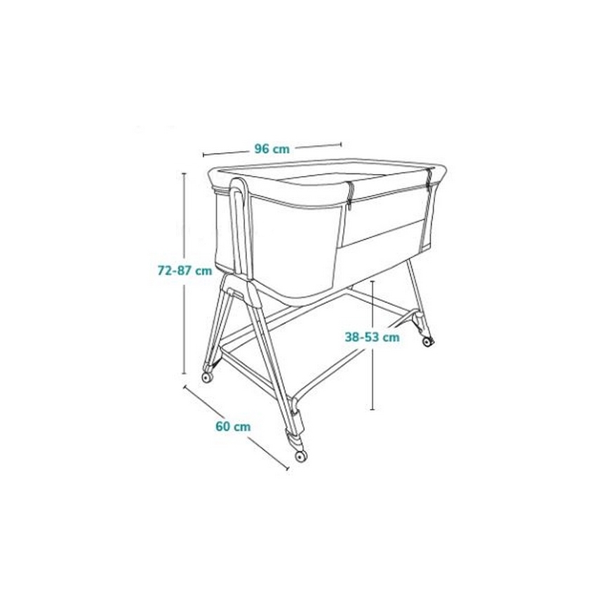 Lionelo - Vaikiška lovytė 2in1 LUNA smėlinė