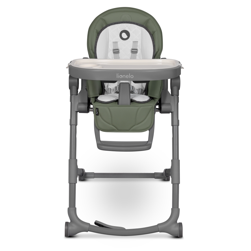 Lionelo - Vaikiška maitinimo kėdutė 2 viename CORA PLUS alyvuogių žalia