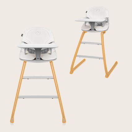 Lionelo - Vaikiška maitinimo kėdutė 2in1 DALIA balta/pilka