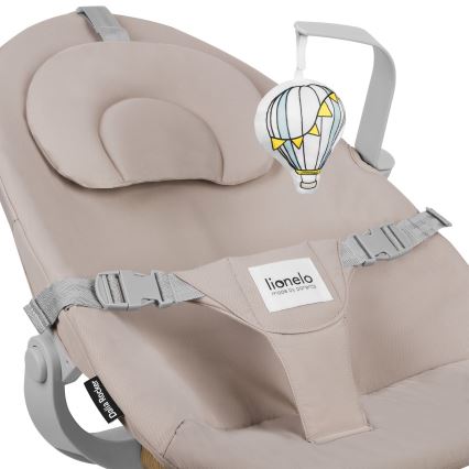 Lionelo - Vaikiška maitinimo kėdutė 4 viename DALIA SET Grey Stone Natural