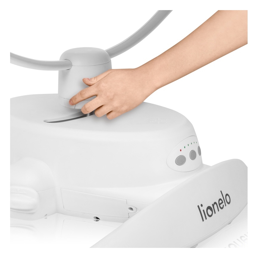 Lionelo - Vaikiška sūpuoklė su melodija IRIS 4xAA smėlio spalvos