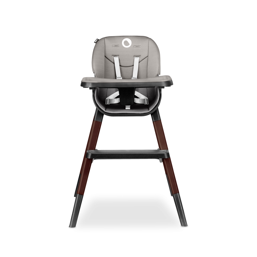 Lionelo - Vaikiška valgomoji kėdė 2 viename MONA Black Onyx