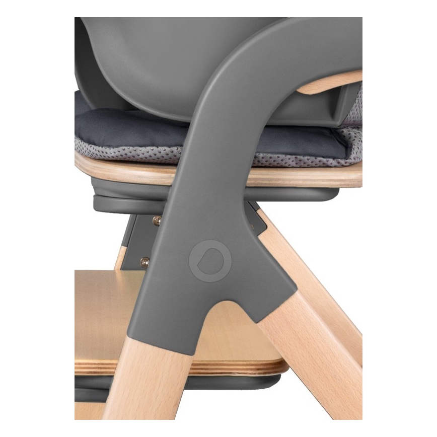 Lionelo - Vaikiška valgomojo kėdė 3 viename MEGAN Grey Wood