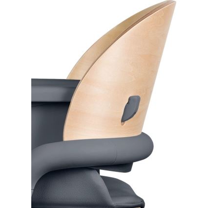 Lionelo - Vaikiška valgomojo kėdė 3in1 CELIA Pilka mediena