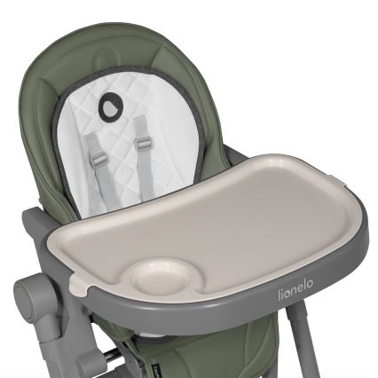 Lionelo - Vaikiška valgomojo kėdutė CORA PLUS Green Olive
