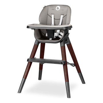 Lionelo - Vaikiška valgymo kėdutė 2 viename MONA Juodasis oniksas