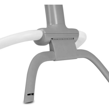 Lionelo - Vaikiška vibruojanti supama kėdutė su melodija PASCAL 2xAA pilka/turkio