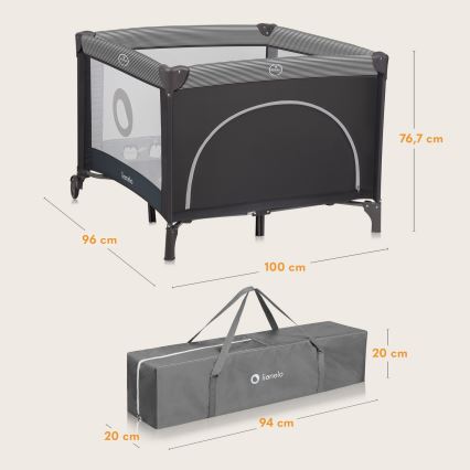 Lionelo - Vaikiška žaidimų aikštelė BONNIE Grey Scandi