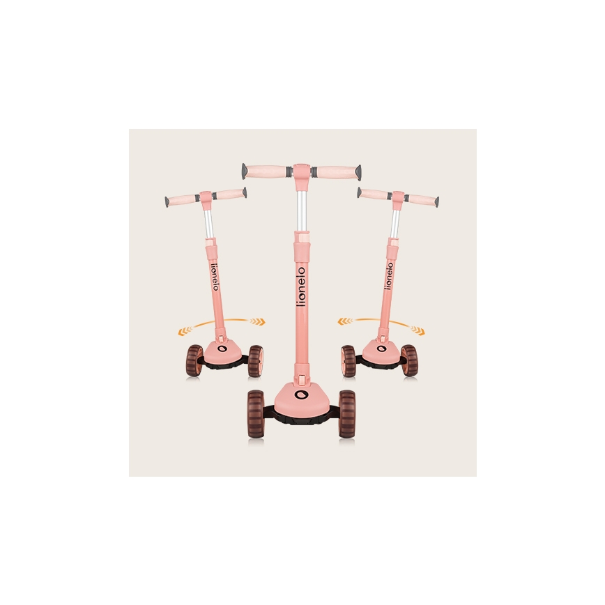 Lionelo - Vaikiškas 2in1 paspirtukas FRANKY rožinis