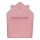 Lionelo - Vaikiškas chalatas su gobtuvu MUSLIN HOODED TOWEL Rožinė kūdikio spalva