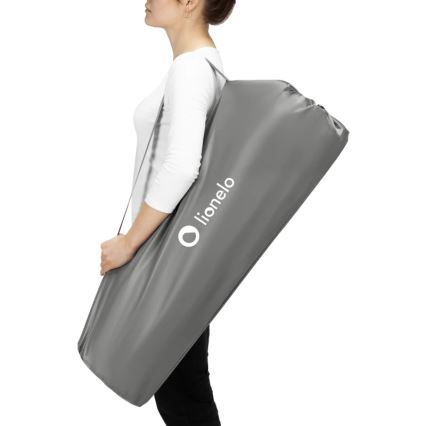 Lionelo - Vaikiškas maniežas ROEL PLUS (pilka, daugiaspalvė)