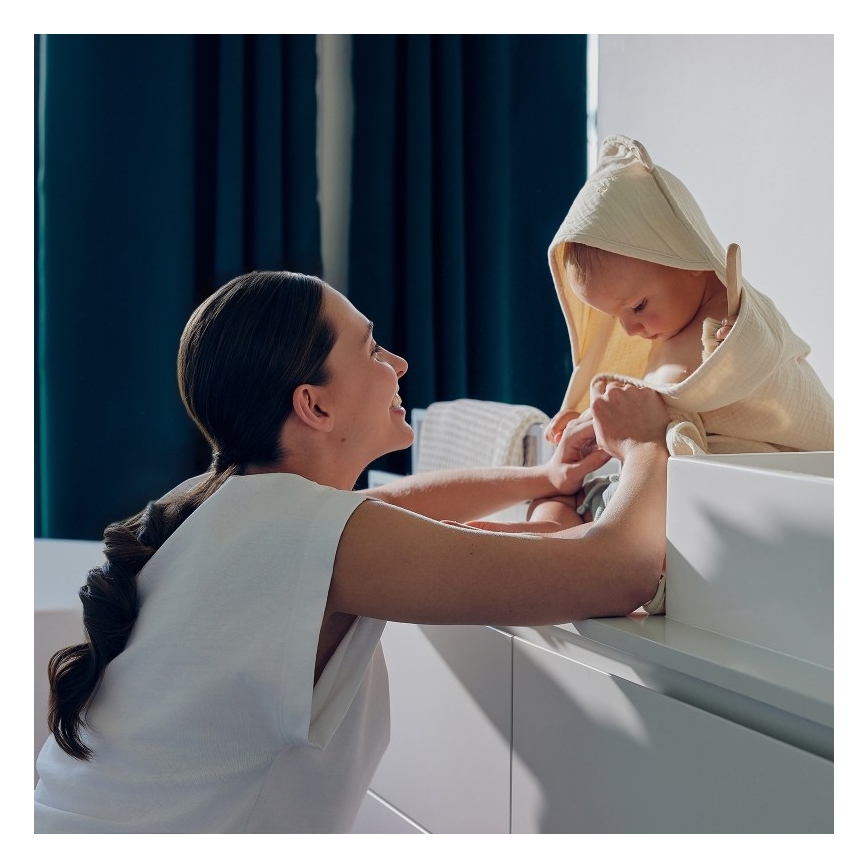 Lionelo - Vaikiškas muslininis rankšluostis su kapišonu Smėlio Cappuccino