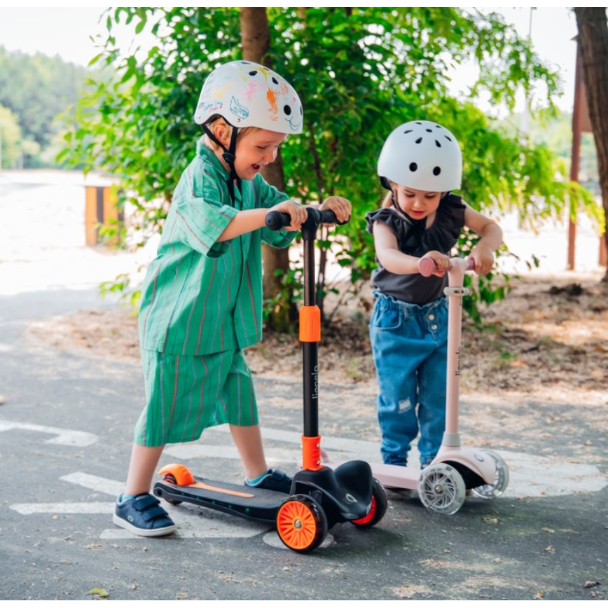 Lionelo - Vaikiškas paspirtukas JESSY 3xAA, rožinis
