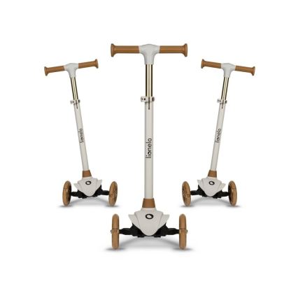 Lionelo - Vaikiškas paspirtukas JESSY 3xAA smėlio spalvos