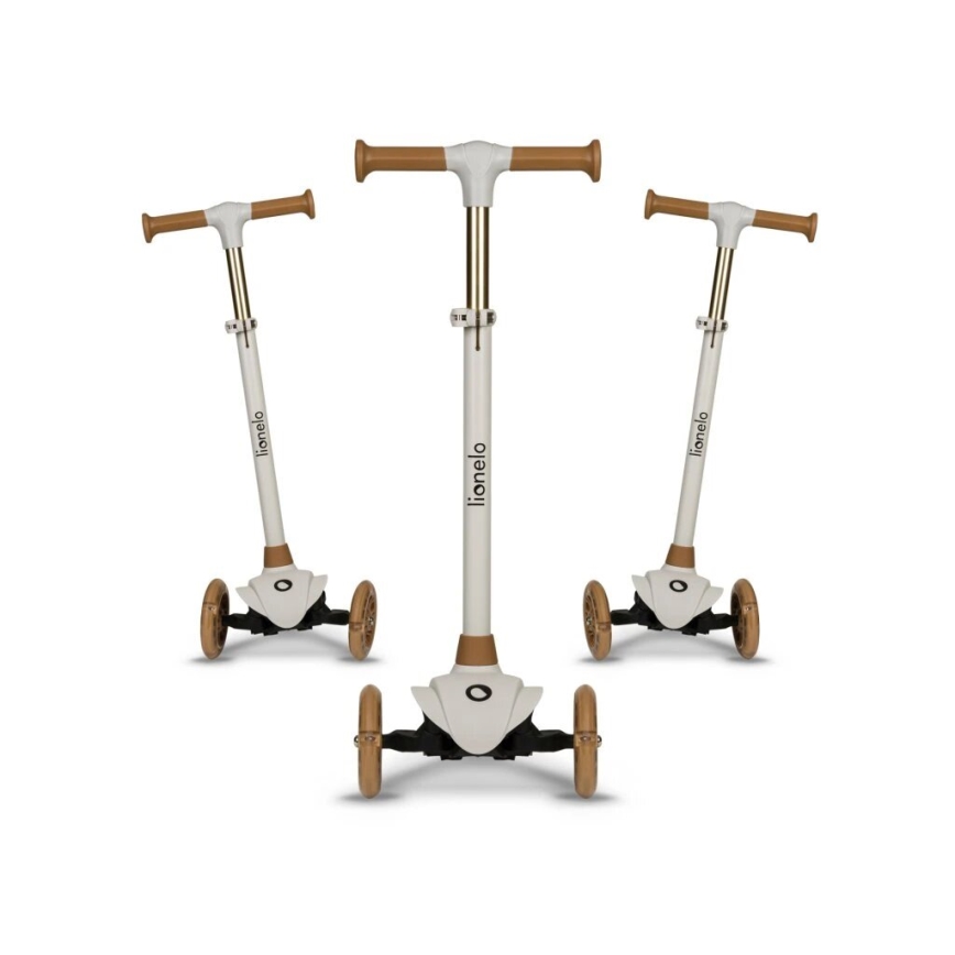 Lionelo - Vaikiškas paspirtukas JESSY 3xAA smėlio spalvos