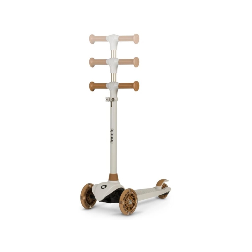 Lionelo - Vaikiškas paspirtukas JESSY 3xAA smėlio spalvos