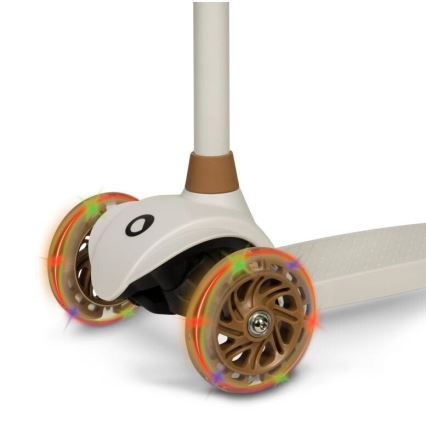 Lionelo - Vaikiškas paspirtukas JESSY 3xAA smėlio spalvos