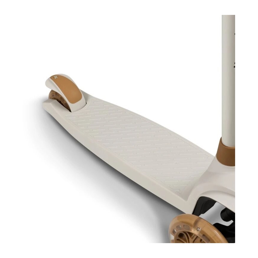 Lionelo - Vaikiškas paspirtukas JESSY 3xAA smėlio spalvos