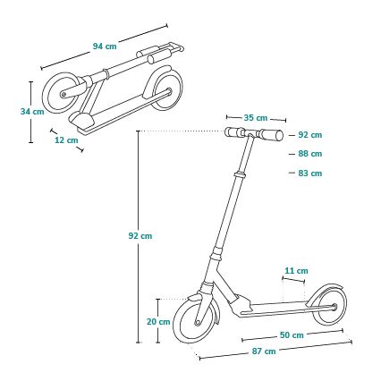 Lionelo - Vaikiškas paspirtukas LUCA juodas/rožinis
