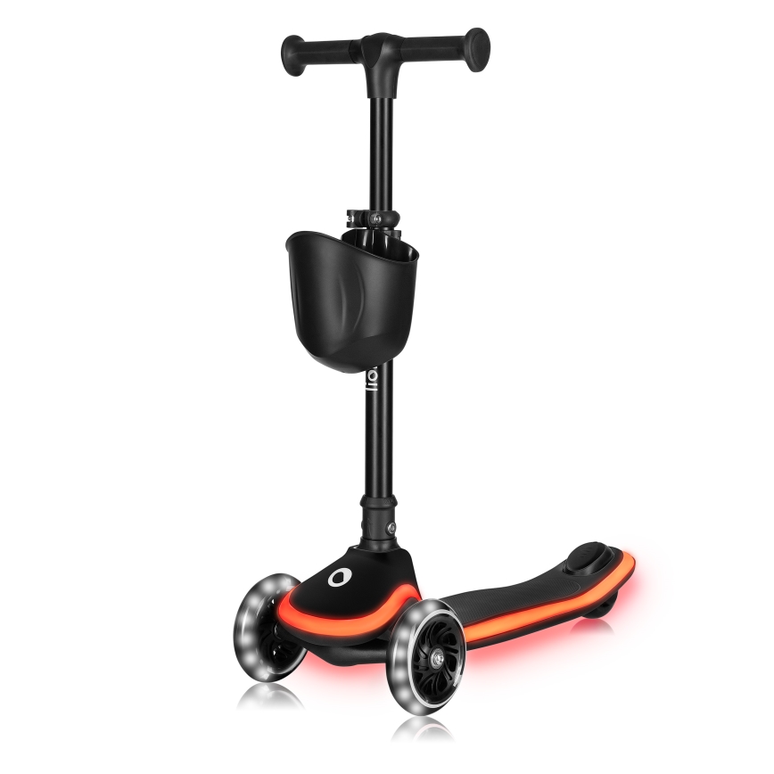 Lionelo - Vaikiškas paspirtukas MEY 3xAAA Juodas Oniksas