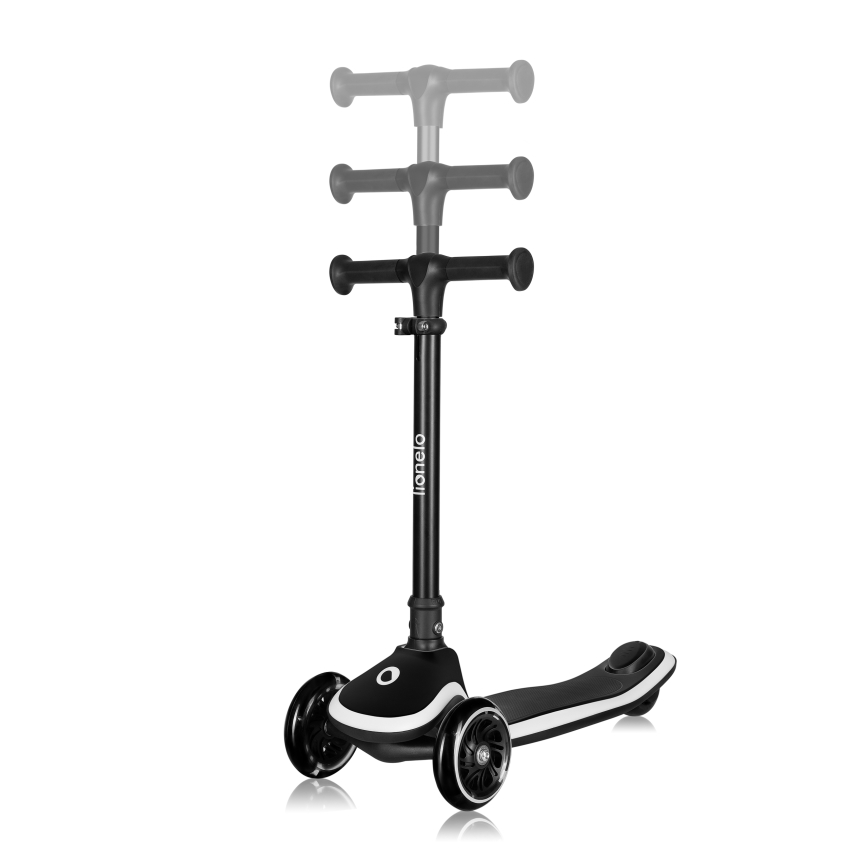 Lionelo - Vaikiškas paspirtukas MEY 3xAAA Juodas Oniksas