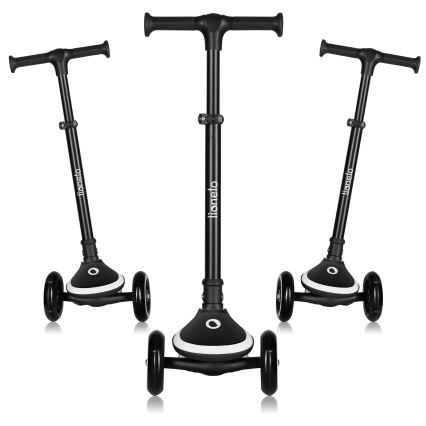 Lionelo - Vaikiškas paspirtukas MEY 3xAAA Juodas Oniksas