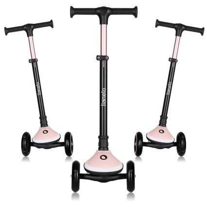 Lionelo - Vaikiškas paspirtukas MEY 3xAAA Pink Rose