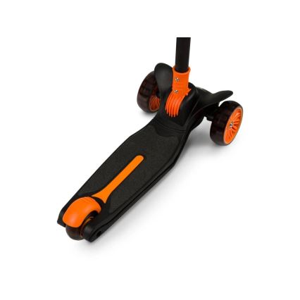 Lionelo - Vaikiškas paspirtukas TIMMY 3xAA oranžinė/juoda