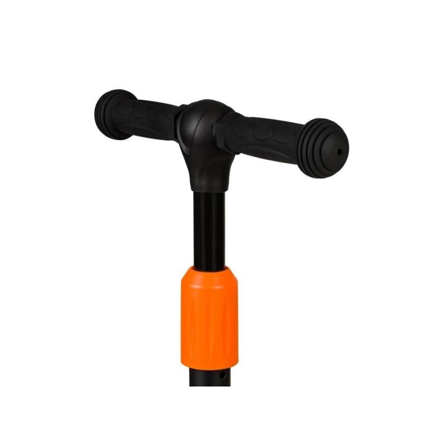 Lionelo - Vaikiškas paspirtukas TIMMY 3xAA oranžinis/juodas