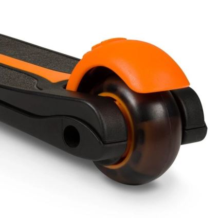 Lionelo - Vaikiškas paspirtukas TIMMY 3xAA oranžinis/juodas