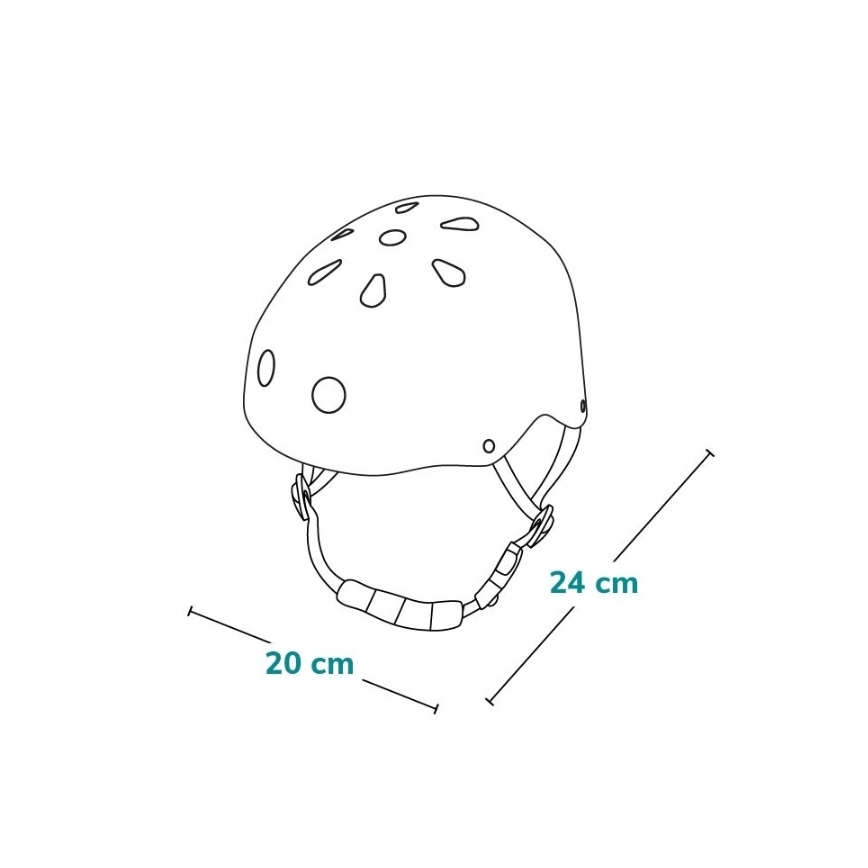 Lionelo - Vaikiškas šalmas HELMET dangaus mėlynos spalvos