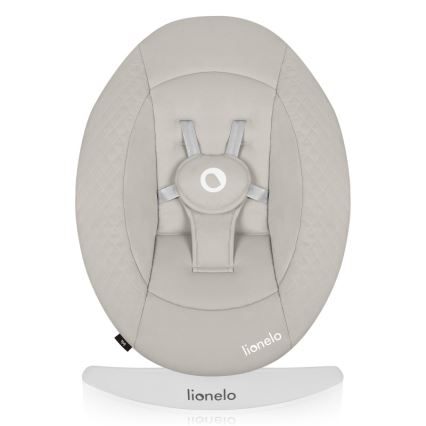 Lionelo - Vaikiškas supamasis krėslas su melodija IRIS 4xAA smėlio spalvos