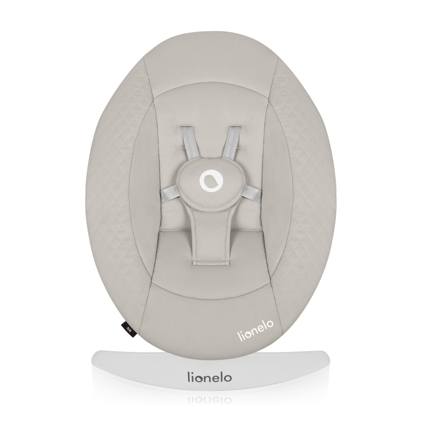Lionelo - Vaikiškas supamasis krėslas su melodija IRIS 4xAA smėlio spalvos