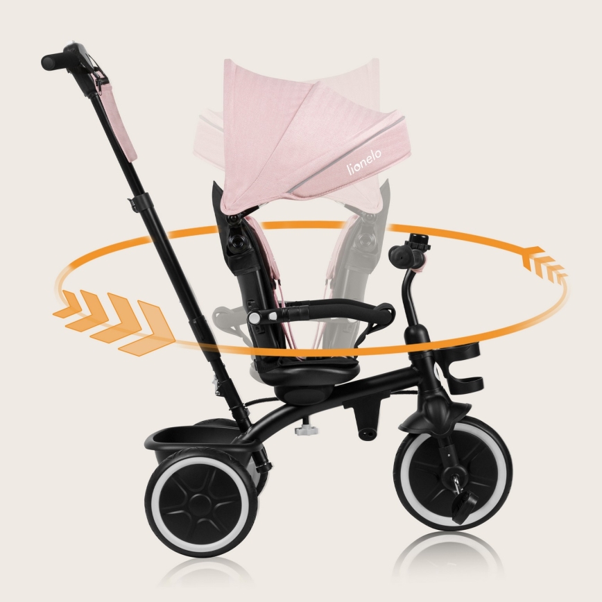 Lionelo - Vaikiškas triratukas BERRY Pink Rose